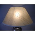 WOW!!! A modern, upmarket lightweight ceramic coffee table lamp with a shade-Lifespace Sale