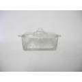 An amazing set of four  glassware including a butter dish ,bowl and ashtray-Lifespace Sale