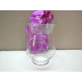 A stunning, eye catching hand made thick clear glass vase!! Beautiful on display-Lifespace Sale