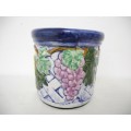 A lovely colourful ceramic pot planter. Perfect for indoor/outdoor plants. Lifespace Sale.