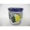 A lovely colourful ceramic pot planter. Perfect for indoor/outdoor plants. Lifespace Sale.