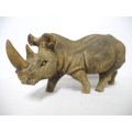A stunning resin mold large detailed Rhino. Lovely on display.Lifespace Sale