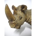 A stunning resin mold large detailed Rhino. Lovely on display.Lifespace Sale