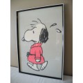 A wonderful vintage print of "Snoopy". Pretty in all rooms!!! Lifespace Sale