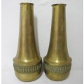 BARGAIN! A lovely collection of different shapes and sizes brass vases.