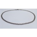 A GREAT QUALITY SOLID STERLING SILVER LINK NECKLACE IN GOOD CONDITION