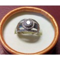 LOVELY GENUINE SOLID STERLING SILVER RING IN EXCELLENT CONDITION.