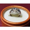 LOVELY GENUINE SOLID STERLING SILVER RING IN EXCELLENT CONDITION.