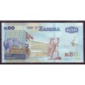 Zambia New Series - 50 Kwacha Note in UNC ( 2018 )