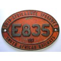 Original Period SAR/SAS " E 835 " Plate
