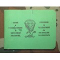 SADF - 1 Parachute Battalion Log Book ( Not Used )