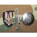 Rhodesian SAS Part Buckle and Beret Badge ( Condition/Houding )