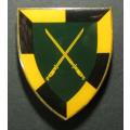 SADF - Infantry School Shoulder Flash ( Rare Yellow Type - 1st Issue )
