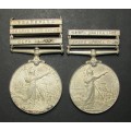 Full Size QSA/KSA Medal Pair to: QSA 15690 Pte W.Mcbarrow IMPL Yeomanry KSA 15690 Corpl W.Mcbarron