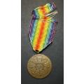 Full Size World War 1 Commemorative Victory Medal ( Belgian )