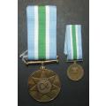 SADF - Full Size Unita Medal with Miniature ( Numbered 074869 )