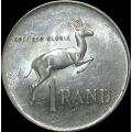 1966 Republic of South Africa Silver One Rand Piece