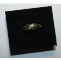 Ladie's 9CT Gold Ring with Stones - 1 Gram ( Stoned not Checked )