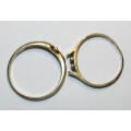 Ladie's 9CT Gold Rings ( Stones Removed ) Total Weight 2.9 Grams