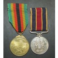 Rhodesia/Zimbabwe - Full Size Police Reserve Medal/Independence Medal:12029Z F/R Marsh C.F.R