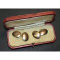 Vintage 9CT Gold Men's Cufflink Set - 5.8 Grams