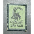 Rhodesia - 1 Armoured Car Regiment Camo Cap Badge
