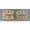 SAAF/SALM Air Force Shoulder Title Pair