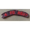 SADF - 4 Field Regiment Shoulder Title