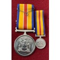 SANDF - MK/APLA South Africa Service Medal Pair - Full Size Plus Miniature
