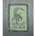 Rhodesia - 1 Armoured Cap Regiment Camo Cap Badge - Top Condition