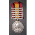 Full Size Queen South Africa (QSA)Medal with 5 Bars: 5815 T.G. Day - K.R.R.C