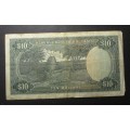 Reserwe Bank of Rhodesia - 10 Dollar Banknote