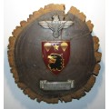 SADF - 44 Parachute Brigade Plaque Awarded to:Major C.W Groenewald Sep 81 to Dec 88