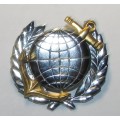 SADF - SA Navy Marine Bi-Metal Breast Badge ( Chromed )