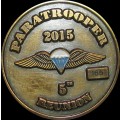 2015 Paratrooper 5th Reunion Challenge Coin - Number 165