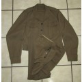 SADF - Battle Dress Set in Top Conidtion - Bunny Jacket with Trousers Dated 1970