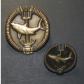SA Army - Attack Diver ` Bronze` Special Forces Proficiency Badges ( Full Size and Mess Dress )