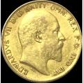 1904 King Edward 22CT Gold Half Sovereign