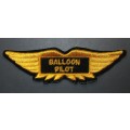 Balloon Pilot Embriodered Wing