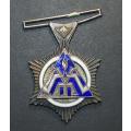 Full Size Sterling Silver SAP Merit Medal to:Sers P.P Venter