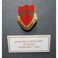 USA - 321ST Field Artillery 1927  - Pin Badge