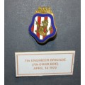 USA - 7TH Engineer Brigade 1970 - Pin Badge