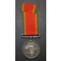 Full Size World War Two Africa Service Medal ( Silver ) To:F262821 E.H.Jane
