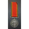 Full Size World War Two Africa Service Medal ( Silver ) To:134340 F.Coetzee