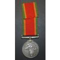 Full Size World War Two Africa Service Medal ( Silver ) To:732810 D.Walker