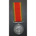 Full Size World War Two Africa Service Medal ( Silver ) To:235890 J.Barrow