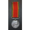 Full Size World War Two Africa Service Medal ( Silver ) To:235890 J.Barrow