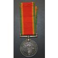 Full Size World War Two Africa Service Medal ( Silver ) To:N39635V M.Moeletsi
