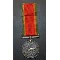 Full Size World War Two Africa Service Medal ( Silver ) To:N39635V M.Moeletsi