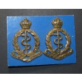 South African Medical Corps Collar Badges